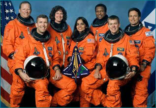 The Columbia crew - copyright NASA, courtesy of CNN
