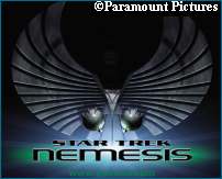 Star Trek X: Nemesis' logo - courtesy TrekWeb, copyright Paramount Pictures