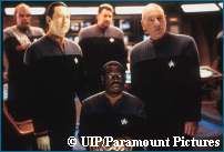 Enterprise Crew on the Bridge in Trek X: Nemesis - Copyright Paramount Pictures