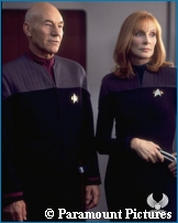 Picard & Crusher in 'Nemesis' - Courtesy Creation Entertainment - copyright Paramount Pictures