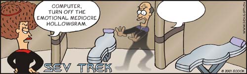 Sev Trek Cartoon Contest. Copyright 2000 by John Cook.