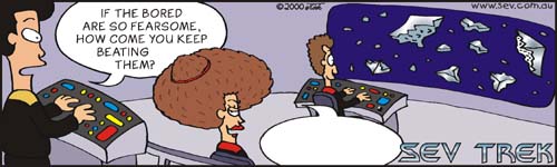 Sev Trek Cartoon Contest. Copyright 2000 by John Cook.