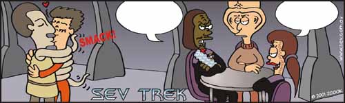 Sev Trek Cartoon Contest. Copyright 2001 by John Cook.