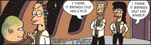 Sev Trek Comic Strip. Copyright 2001 by John Cook.