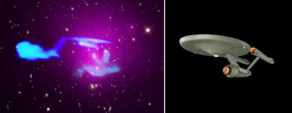 NASA Chandra Space Image Resembles USS Enterprise
