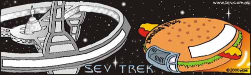 Sev Trek Cartoon Contest. Copyright 2000 by John Cook.