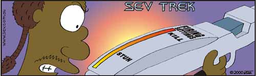 Sev Trek Cartoon Contest. Copyright 2000 by John Cook.